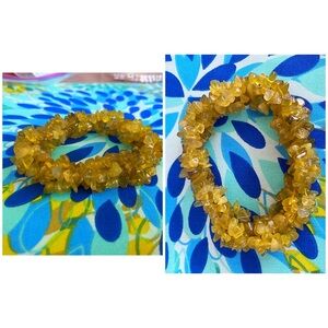 Peridot Gemstone Stretch Bracelet